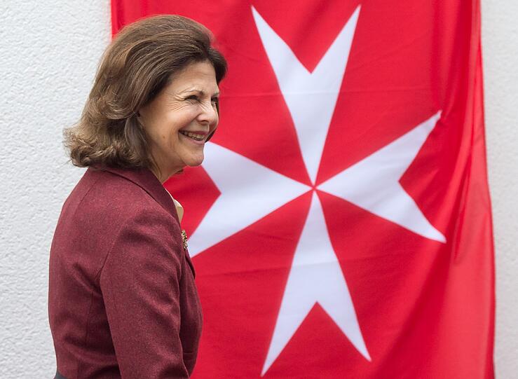 Königin Silvia von Schweden am Freitag in München.