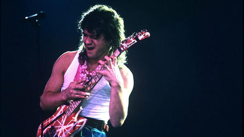 Eddie Van Halen bei einem Auftritt im Jahr 1986