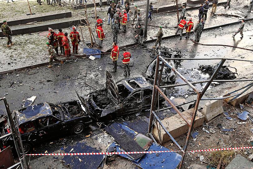 Sehen Sie hier noch mehr Bilder des Anschlags in Beirut.