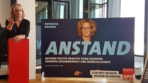 Fordert einen neuen Stil der Auseinandersetzung: Anstatt auf aggressives Gebaren setzt Bayerns SPD-Chefin Natascha Kohnen im politischen Diskurs auf Anstand.