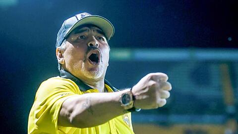 Hat erneut gesundheitliche Probleme: Diego Maradona.
