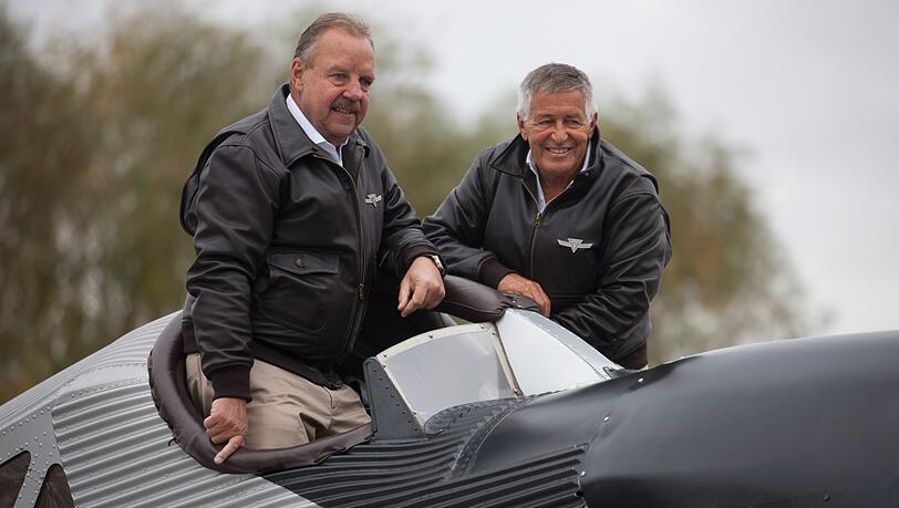 Die Piloten: Dieter Morszek und Kurt Waldmeyer. Die Piloten: Dieter Morszek und Kurt Waldmeyer.