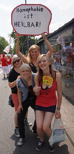 "Homophobie ist heilbar." Deshalb demonstrieren heute Tausende in der Münchner Innenstadt.