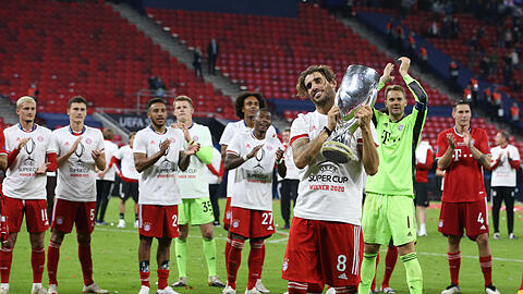 Martínez, der Matchwinner: Der Spanier, der die Bayern verlassen wird, köpfte das Siegtor im Supercup gegen Sevilla.
