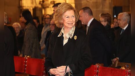 Spaniens Altk&ouml;nigin Sofia beim traditionellen Osterkonzert in der Kathedrale von Palma de Mallorca.
