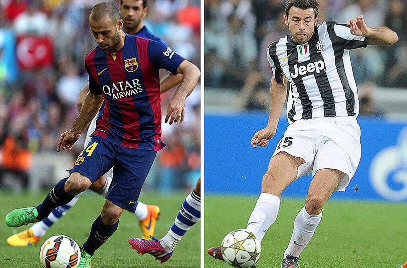 Innenverteidigung 2: Javier Mascherano (30) - Andrea Barzagli (34): Mascherano ist der Abwehrchef, agiert kompromisslos in den Zweikämpfen. Es könnte pikante Duelle mit Juve-Stürmer Tevez geben, mit dem er bei Corinthians, West Ham und in der Nationalelf zusammenspielte. Auf der Gegenseite kommt der Ex-Wolfsburger Andrea Barzagli nach der Verletzung von Giorgio Chiellini wohl unverhofft zu einem Startelf-Einsatz. Der erfahrene Verteidiger gehörte schon 2006 zum Weltmeister-Team der Italiener.