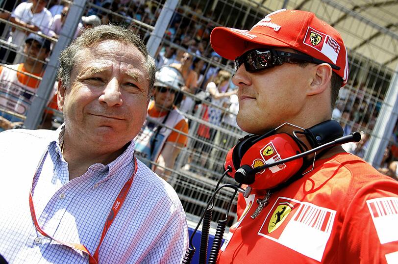 Langjährige Weggefährten: Jean Todt und Michael Schumacher (r.)