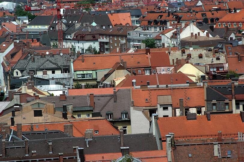 Blick von oben auf Neuhausen