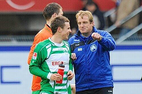 Auf geht&rsquo;s: Trainer Mike Büskens setzt bei der Löwen-Jagd vor allem auf den wieder erstarkten Nico Müller.