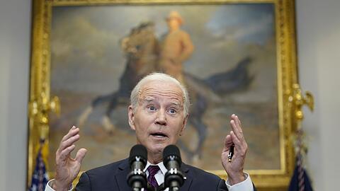 US-Präsident Joe Biden steht beim Thema Schuldengrenze unter Druck.
