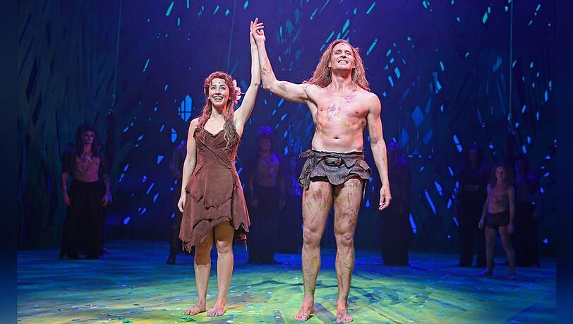 Hat für sein Tarzan-Comeback hart geschuftet: Alexander Klaws, hier gemeinsam mit Jane-Darstellerin Abla Alaoui.