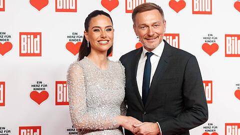 Franca Lehfeldt und Christian Lindner im Dezember in Berlin.