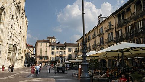Blick auf das historische Zentrum von Como.