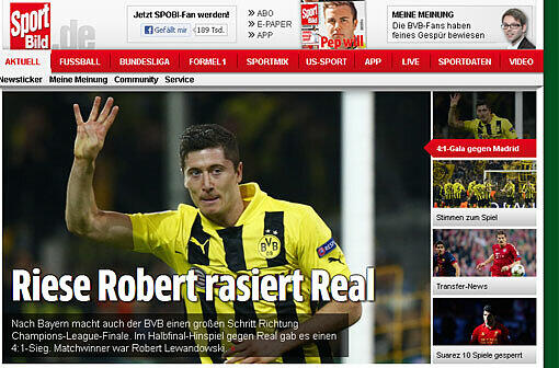 Nette Alliteration von Sport Bild