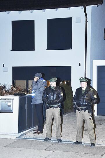 Die Polizei sichert den Tatort