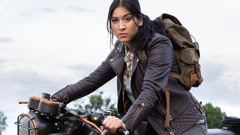 Alaqua Cox als Maya Lopez in "Echo". Alaqua Cox als Maya Lopez in "Echo".