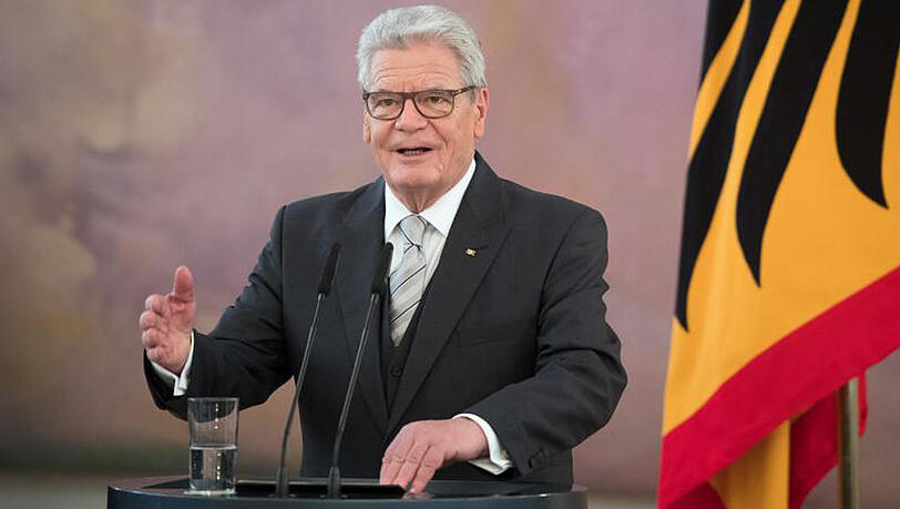 Zum Ende seiner Amtszeit formulierte Bundespräsident Gauck ein klares deutsches Bekenntnis zu Europa. Zum Ende seiner Amtszeit formulierte Bundespräsident Gauck ein klares deutsches Bekenntnis zu Europa.
