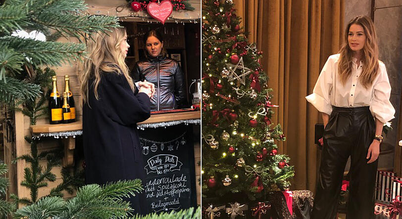 Doutzen Kroetz war in München im Hotel Vier Jahreszeiten zu Gast.