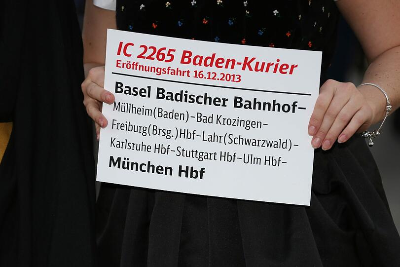 Die Schönheit hier zeigt es: Der "Baden-Kurier" von 1985 ist wieder aktuell. Die Verbindung von München über Freiburg...