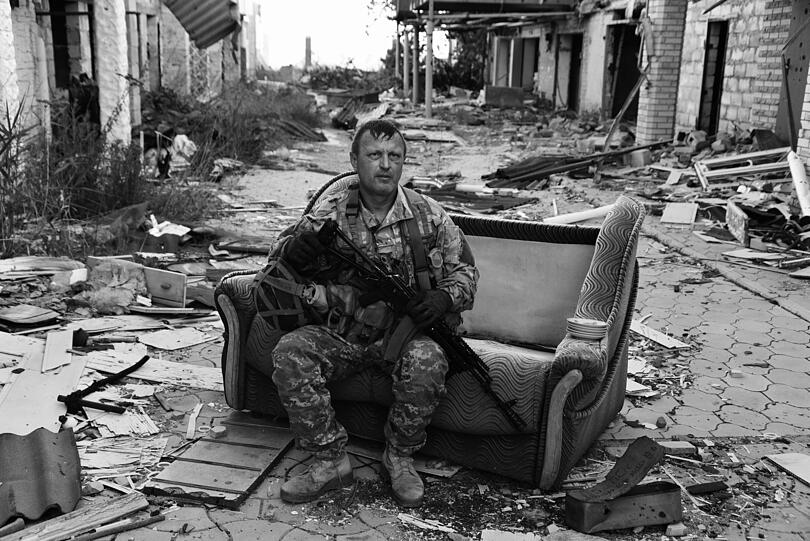 Eines der letzten Fotos von Vadym: 2011 hatte er an dieser Stelle im Badeort Shyrokyne noch mit seiner Familie Urlaub gemacht.