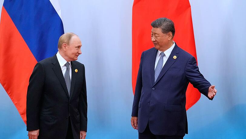 Sehen sich als Verbündete: Xi und Putin.
