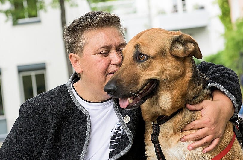 "Ich hadere nicht mit dem Schicksal, ich mache das Beste daraus": Marie mit ihrer Sina.