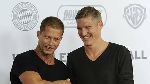 Filmemacher Til Schweiger (l.) und Fußballweltmeister (2014) Bastian Schweinsteiger kennen sich schon lange - hier ein Foto aus dem Jahr 2013