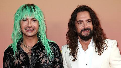 Bill und Tom Kaulitz (r.) beim Screening der zweiten Staffel "Kaulitz & Kaulitz".