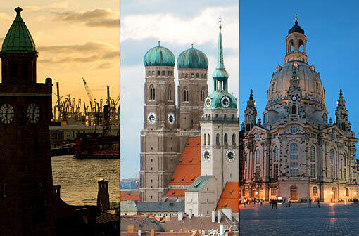 Welche ist die beliebtetste Stadt Deutschlands? Zur Auswahl standen die 14 deutschen Städte mit mehr als einer halben Million Einwohnern - klicken Sie sich durch die Bilderstrecke.