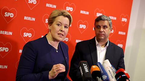 Die Berliner SPD-Landesvorsitzenden Franziska Giffey und Raed Saleh haben in den vergangenen Wochen für den Koalitionsvertrag mit der CDU geworben.