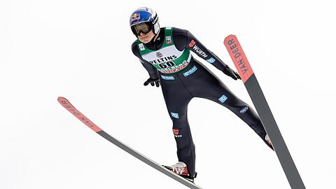 Andreas Wellinger aus Deutschland in Aktion.