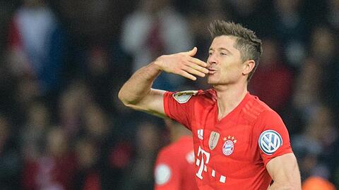 Münchens Robert Lewandowski. Foto: Matthias Balk/Archivbild