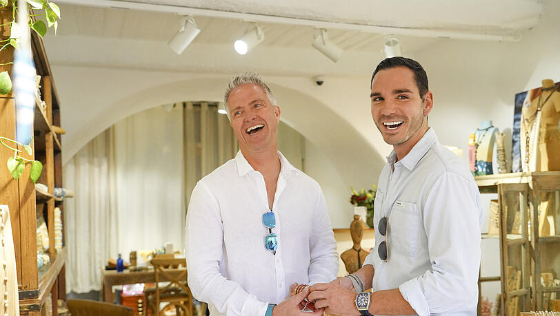 Ralf Schumacher und sein Verlobter Étienne planen eine Traumhochzeit. Ralf Schumacher und sein Verlobter Étienne planen eine Traumhochzeit.
