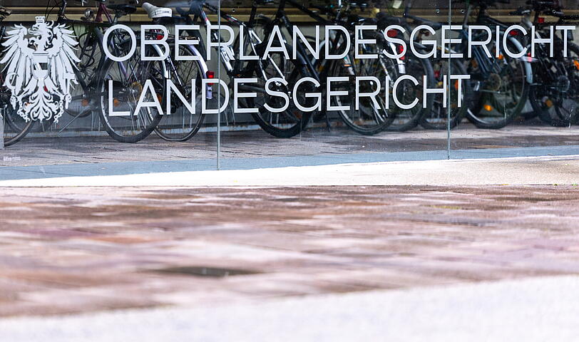 Blick auf das Gebäude des Oberlandgerichts und des Landgerichts Innsbruck. Blick auf das Gebäude des Oberlandgerichts und des Landgerichts Innsbruck.