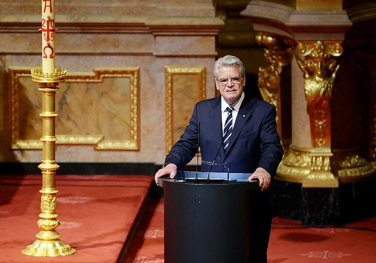 Bundespräsident Joachim Gauck spricht im Berliner Dom zum 100. Jahrestag des Beginns der Massaker an den Armeniern im Osmanischen Reich.