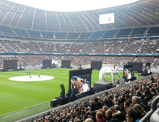 35 000 Mitarbeiter feierten in der Allianz Arena.