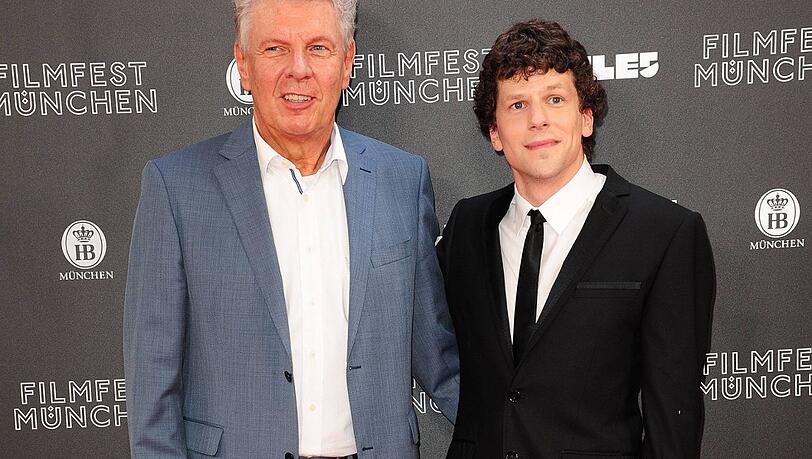 Dieter Reiter und Jesse Eisenberg