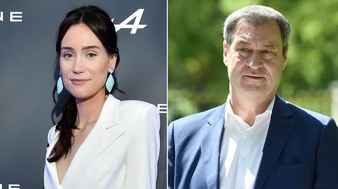 Gloria-Sophie Burkandt posiert aktuell auf dem Cover der türkischen "Vogue" und erinnert dabei seltsam an ihren Vater Markus Söder.