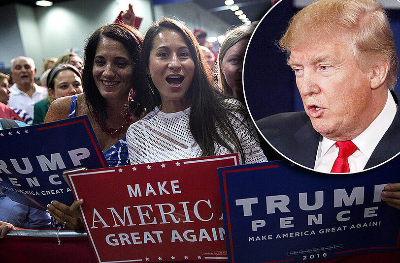 Trotz seiner etlichen sexistischen Entgleisungen findet Donald Trump auch unter Frauen Anhänger.