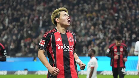 Bejubelt das 1:0 der Eintracht: Ritsu Doan.