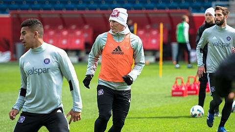 Bastian Schweinsteigers erstes Training bei Chicago Fire.