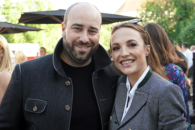 Adrian Kell (Brauerei Wittmann) und Steffi Jelitto.