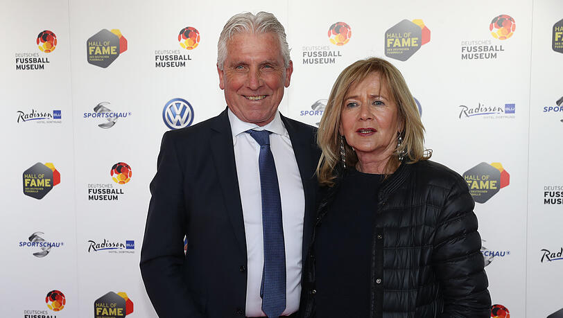 Klaus Fischer mit Ehefrau Margit. Klaus Fischer mit Ehefrau Margit.