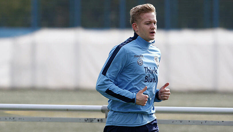Kann wieder mit den Kollegen trainieren: Linksverteidiger Jannik Bandowski. Kann wieder mit den Kollegen trainieren: Linksverteidiger Jannik Bandowski.