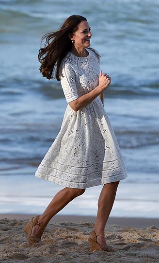 Die Royals am Strand: Kate und William in Australien.