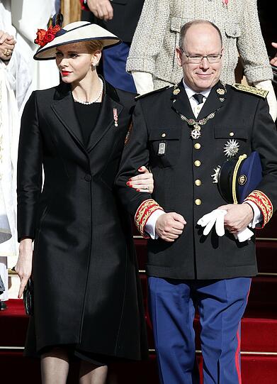 Fürst Albert mit seiner Charlene.