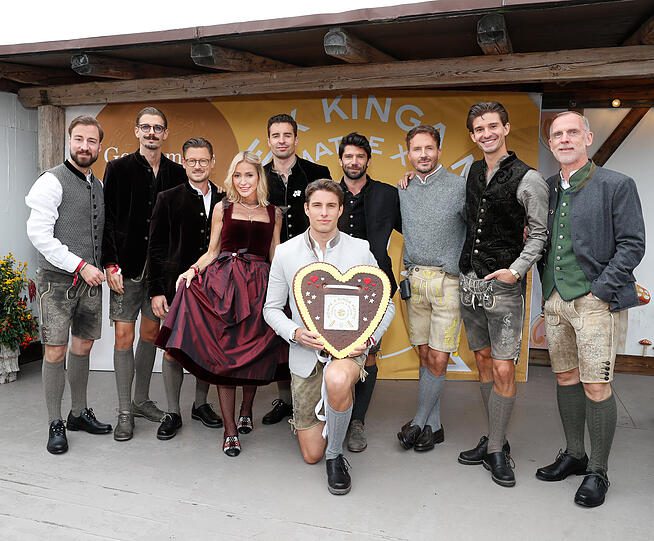 Die Herrenrunde mit Gastgeberin Kinga Mathe