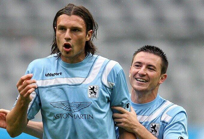 Löwen-Profi Rakic (l.)