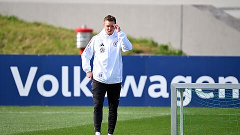 Julian Nagelsmann fordert von seinem DFB-Team das Maximum: "Wenn man irgendwo teilnimmt, sollte man gewinnen wollen."