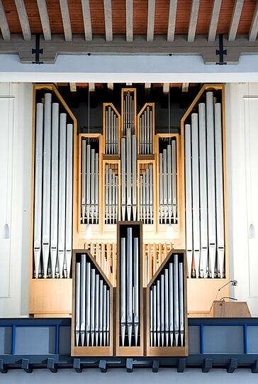 Die große Orgel von St. Pius in Ramersdorf.